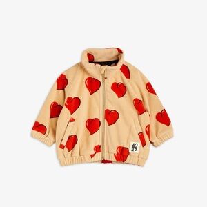 MINI RODINI HEARTS FLEECE ZIP UP SWEATER AND JOGGERS size 5-7Y